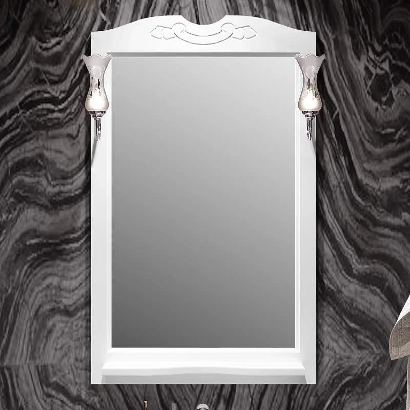 Зеркало 65x103,5 см белый матовый Opadiris Брунелла