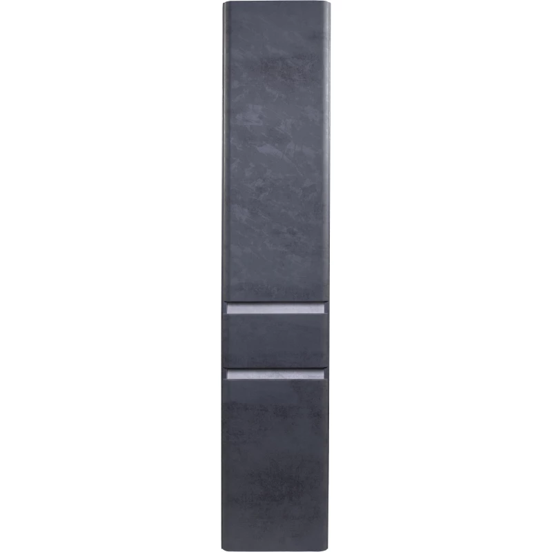 Пенал напольный бетон темный с бельевой корзиной Style Line Атлантика СС-00002284