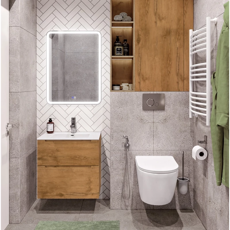 Тумба Rovere Nature 59,6 см BelBagno Etna ETNA-H60-600-2C-SO-RN-P