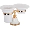 Держатель с мыльницей и стаканом белый/золото Tiffany World Harmony TWHA141bi/oro - 1