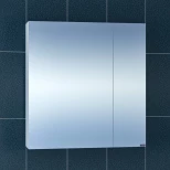 Изображение товара зеркальный шкаф 66,7x73 см белый глянец санта стандарт 113008