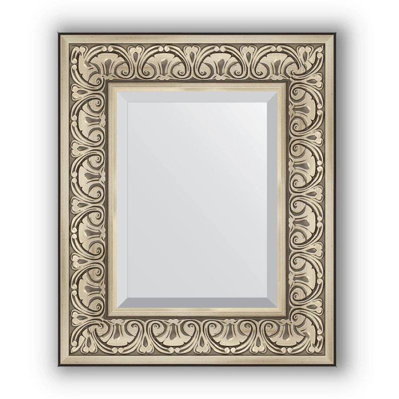 Зеркало 50x60 см барокко серебро Evoform Exclusive BY 3372