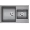 Кухонная мойка Paulmark Tandem серый металлик PM238250-GRM - 1