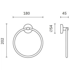 Изображение товара кольцо для полотенец nofer monaco 16377.b