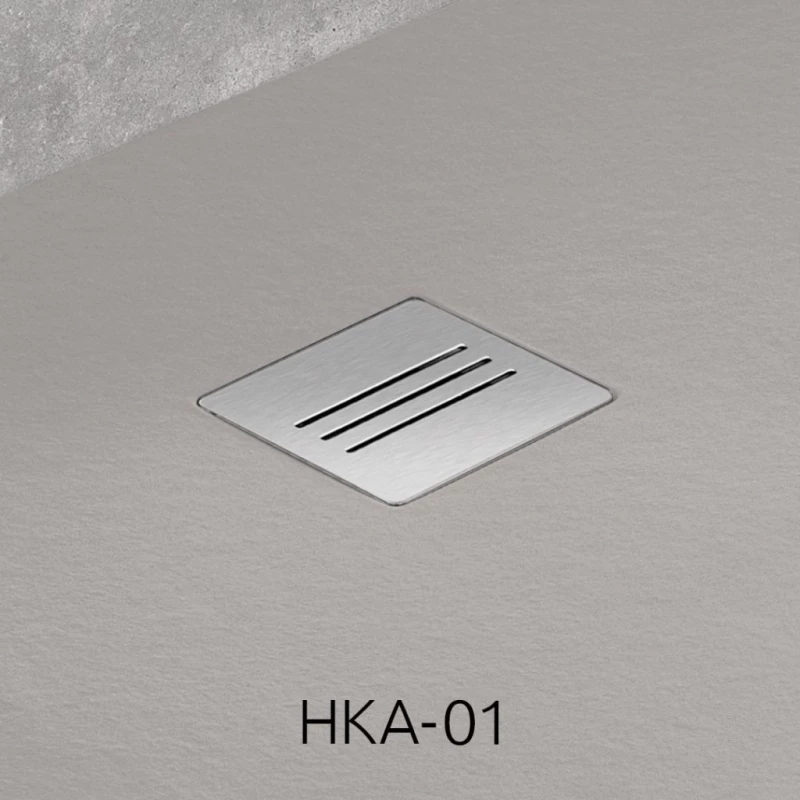 Душевой поддон из литьевого мрамора 80x80 см Radaway Kyntos C Cemento HKC8080-74