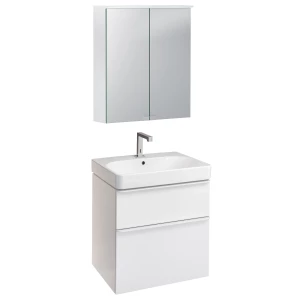 Изображение товара зеркальный шкаф 60x7,7 см белый матовый geberit option basic 500.273.00.1