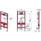 Комплект подвесной унитаз Teka Manacor 117320002 + система инсталляции Tece 9400413 - 9