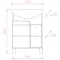 Комплект мебели белый глянец/ясень шимо 61,5 см Onika Стиль 106032 + 1.3120.3.S00.11B.0 + 205833 - 4