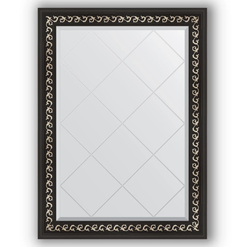 Зеркало 75x102 см черный ардеко Evoform Exclusive-G BY 4182