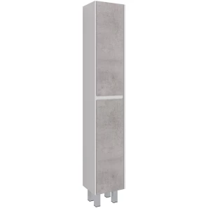 Изображение товара пенал подвесной белый глянец/бетон l/r lemark combi lm03c35p-beton