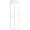 Пенал подвесной белый глянец/бетон L/R Lemark Combi LM03C35P-Beton - 7