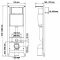 Комплект подвесной унитаз Berges Okus + система инсталляции Berges Atom Line 410 042445 - 11