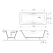 Чугунная ванна 170x80 см Delice Malibu DLR230630-AS - 2