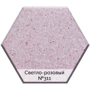 Изображение товара кухонная мойка aquagranitex светло-розовый m-17(311)