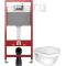 Комплект подвесной унитаз Gustavsberg Hygienic Flush 5G84HR01 + система инсталляции Tece 9400413 - 1