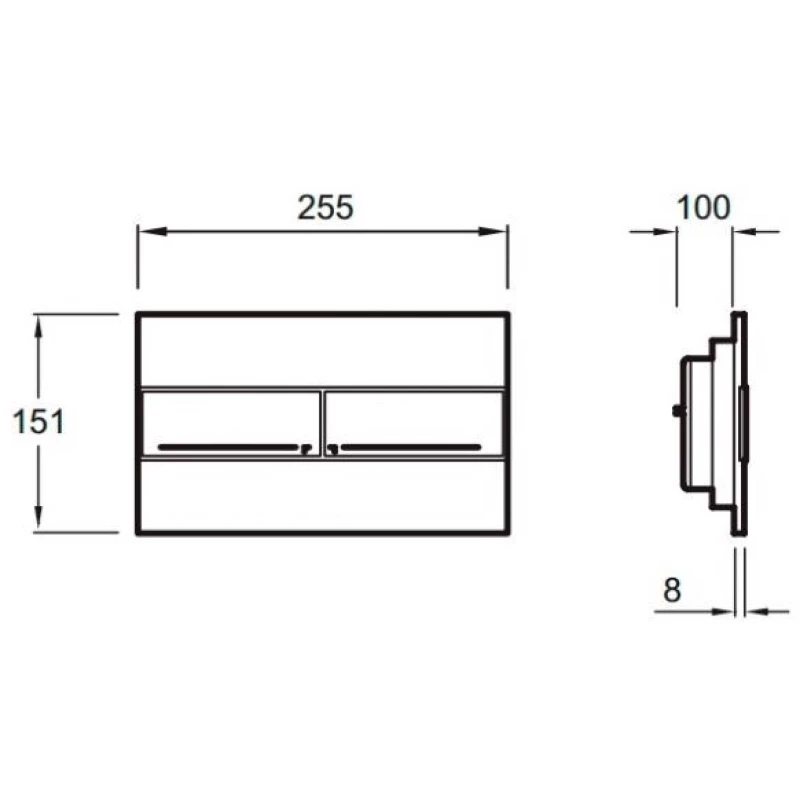 Комплект подвесной унитаз Laufen Kartell by Laufen  8.2033.6.000.000.1 + 8.9133.1.000.000.1 + система инсталляции Jacob Delafon E5504-NF + E4316-CP