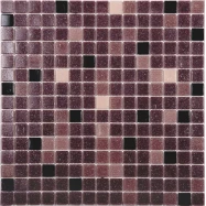 Стеклянная плитка мозаика COV05-1  стекло (сетка)(2,0*2,0*4)32,7*32,7,сиреневый