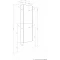 Шкаф одностворчатый 30x70 светло-серый L/R Акватон Марбл 1A276403MH8A0 - 6
