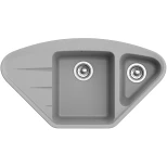Изображение товара кухонная мойка ewigstein серый металлик wink 80kf