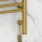 Полотенцесушитель электрический 1200x500 состаренная латунь МЭМ правый Сунержа Богема с полкой 3.0 051-5809-1250 - 3