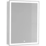 Изображение товара зеркальный шкаф 60x80,1 см белый jorno slide sli.03.60/w