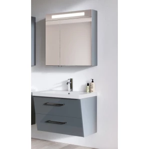 Изображение товара зеркальный шкаф 60x75 см светло-серый глянец verona susan su600rg21
