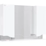 Изображение товара зеркальный шкаф 102,4x73 см белый глянец onika веронэлла 210506