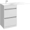 Комплект мебели белый глянец 115 см Aqwella Forma FOR01052 + FOR.11.04.D-L + SM0210 - 4