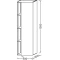 Подвесная колонна правосторонняя серый антрацит глянец Jacob Delafon Terrace EB1179D-442 - 2