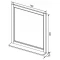 Зеркало 78x89,5 см белый матовый Aquanet Бостон 00209676 - 4