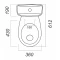 Унитаз-компакт косой выпуск с сиденьем полипропилен Sanita Эталон эконом ETLSACC01090113 - 5