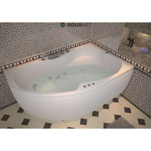 Изображение товара акриловая ванна 158,8,x98,9 см правая aquanet capri 00205386