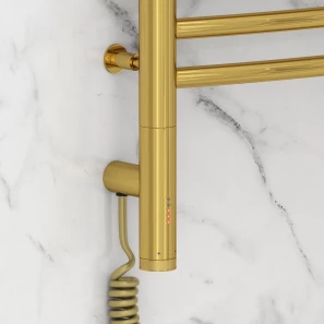 Изображение товара полотенцесушитель электрический 1000x400 золотой мэм левый, перемычка выгнутая сунержа богема 3.0 03-5802-1040