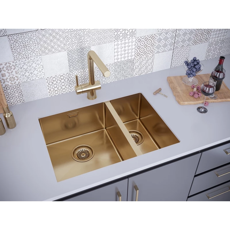 Кухонная мойка Paulmark Annex золотой матовый PM545944-BGL