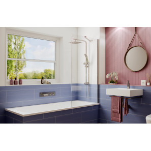 Изображение товара шторка для ванны 70 см ambassador bath screens 16041102 прозрачное
