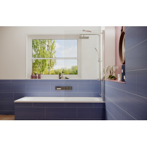 Изображение товара шторка для ванны 70 см ambassador bath screens 16041102 прозрачное