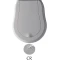 Сиденье для унитаза с микролифтом белый/хром Kerasan Retro New 108901bi/cr - 1