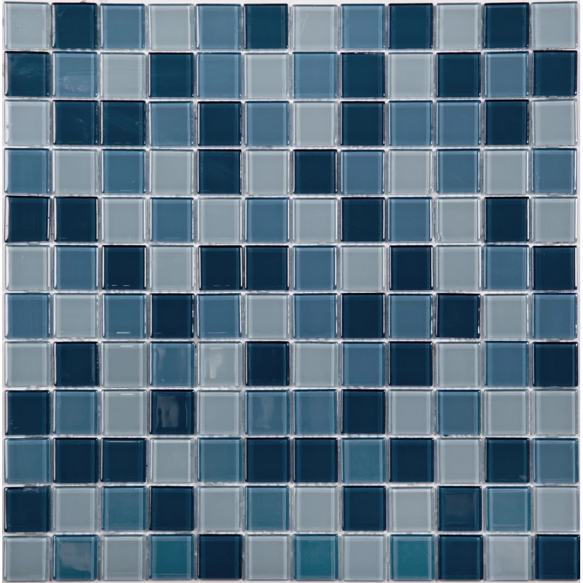Стеклянная плитка мозаика SG-8074 стекло (2,5*2,5*4) 31,8*31,8