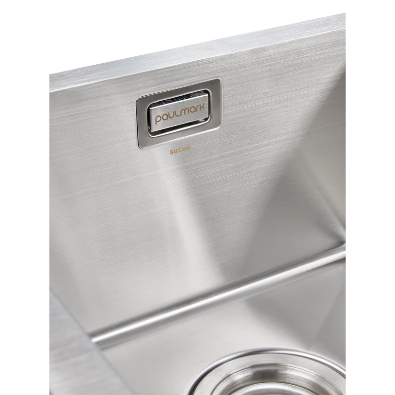 Кухонная мойка Paulmark Platte нержавеющая сталь PM807844-BS