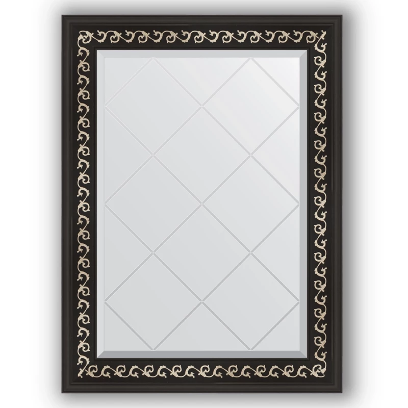 Зеркало 65x87 см черный ардеко Evoform Exclusive-G BY 4096