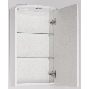 Изображение товара зеркальный шкаф 40x71,8 см белый глянец style line альтаир лс-00000310