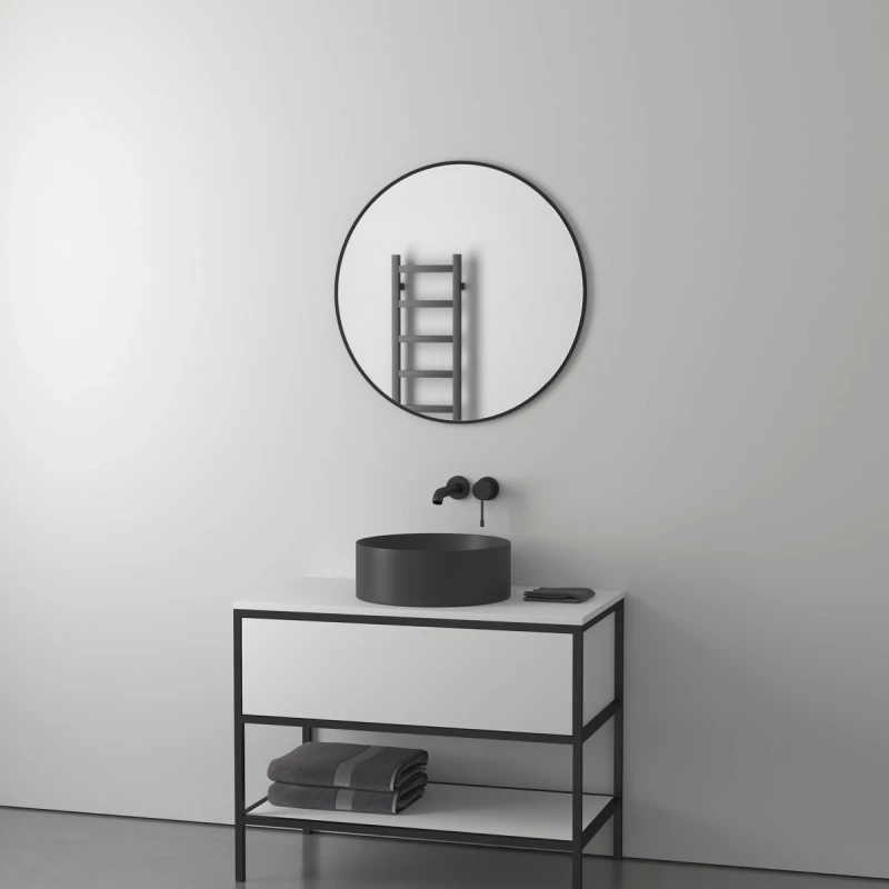 Зеркало 70x70 см черный Evoform Impressive BY 7544