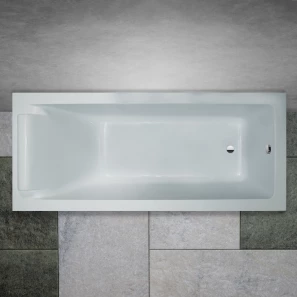 Изображение товара ванна из литьевого мрамора 180x80 см marmo bagno ницца с подголовником mb-np180-80