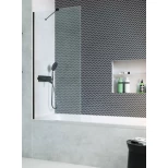 Изображение товара шторка для ванны radaway modo new black pnj ii 70 10006070-54-01 прозрачное