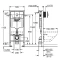 Комплект подвесной унитаз Toto CF CW132Y#NW1 + VC130 + система инсталляции Grohe 38721001 - 9