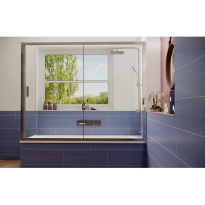 Изображение товара шторка для ванны 150 см ambassador bath screens 16041104 прозрачное