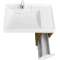 Комплект мебели белый глянец/дуб рустикальный 80 см Акватон Лондри 1A267101LHDR0 + 1A275001LH010 + 1A72113KRW010 + 1A267202LH010 - 7