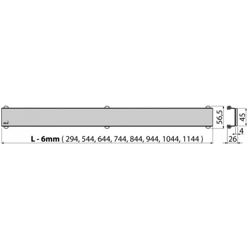 Душевой канал 544 мм нержавеющая сталь AlcaPlast APZ106 Posh APZ106-550 + POSH-550MN