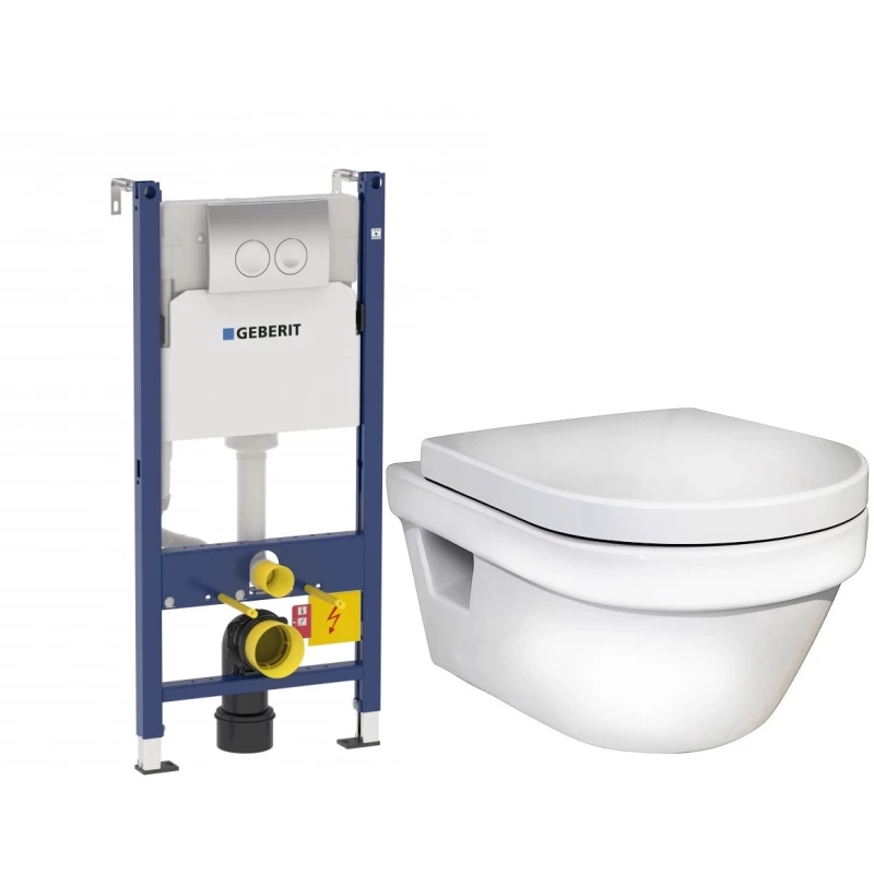 Комплект подвесной унитаз Gustavsberg Hygienic Flush 5G84HR01 + система инсталляции Geberit 458.124.21.1