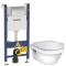 Комплект подвесной унитаз Gustavsberg Hygienic Flush 5G84HR01 + система инсталляции Geberit 458.124.21.1 - 1